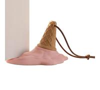 Bedroom Door Stop Indoor, Silent Ice Cream System, Melting Ice-Cream Shape, Soft Rubber Catchguard Anti-Slip, Home Office Bathroom Multiuse, Door Protection Floor ProtectorSaver