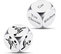 Bedroom Games to Enhance Intimacy,Position Dice Game for Adults Gifts for Couples Bridal Shower Gift for Him Her Men Funny Adult Party Gifts Iron Gift for Husband Wife Boyfriend (2PCS)