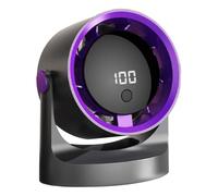 Bedroom Table Fan, 100 Speed Digital Display, Portable Desktop Air Cooler, Adjustable Circulator Fan, for Home Apartment Dormitory Office Travel Camping Nightstand Hotel Use Personal Cooling Comfort