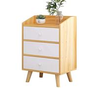 Bedroom Three Pumping Household Assembly Study Corridor Locker Bathroom Storage Box Living Room Storage Box (Color : White) (Light Walnut)