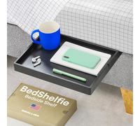 BedShelfie The Original Bedside Shelf - 9 Colores / 3 tamaños - como SE VE EN Business Insider (Diapositiva, Negro)