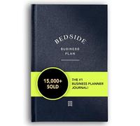 Bedside Business Plan - Construye el negocio de tus sueños, un diario guiado con 100 mensajes de planificación empresarial, inspirador y alentador, 220 páginas