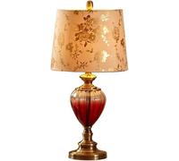 Bedside Lamp, Wine Glass Table Lamp, Rose Print Shade Reading Lamp,Pendant Ceiling Light