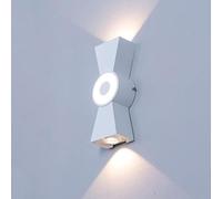 Bedside Wall Lamp Minimalism Aluminum Outdoor Waterproof Corridor Wall Light Source Wall Light for Courtyard Community Villa Exterior Garden(Onecolor)