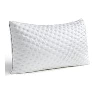 BedStory Almohada para cama de 50 x 80 cm - Espuma viscoelástica triturada y fibra con relleno ajustable, suave y transpirable para dormir, funda lavable
