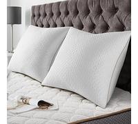 BedStory Almohadas Antiacaros Almohada Fibra Lavable Almohada de Poliéster Relleno de Almohadas de Calidad Hotelera Pack de 2 (60x60cm, Blanco)