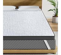 BedStory - Cubrecolchón (140 x 190 x 7 cm), color bambú y gel