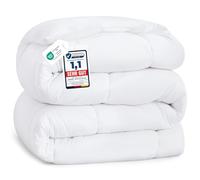 Bedsure 135x200 450gsm Acolchada | Caliente Cobertura de Invierno 135x200cm | Lavable, Espesa y Blanca