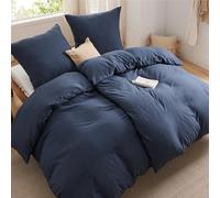 Bedsure 2 Funda Nordica 135 x 200 - Poliéster Microfibra Juego de Funda de Edredon 135x200 cm y 2 Funda de Almohada 80x80 cm, Funda Nórdica con Cremallera ÖKO-Tex (Blanco)