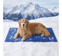 BEDSURE Alfombrilla de refrigeración para perros extragrande - 120 x 75 cm - Alfombrilla de gel autorefrigerante con tela Oxford 300D resistente a los arañazos - Esterilla de refrigeración plegable