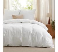 Bedsure Bedding Funda Nordica 155 x 220 - Poliéster Microfibra Juego de Funda de Edredon 155x220 cm y 2 Fundas de Almohada 80x80 cm, Funda Nórdica con Cremallera ÖKO-Tex (Blanco)