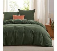 Bedsure Bedding Funda Nordica 155 x 220 - Poliéster Microfibra Juego de Funda de Edredon 155x220 cm y 2 Fundas de Almohada 80x80 cm, Funda Nórdica con Cremallera ÖKO-Tex (Blanco)