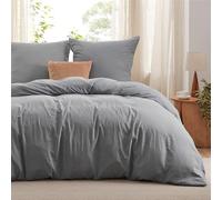 Bedsure Bedding Funda Nordica 155 x 220 - Poliéster Microfibra Juego de Funda de Edredon 155x220 cm y 2 Fundas de Almohada 80x80 cm, Funda Nórdica con Cremallera ÖKO-Tex (Blanco)