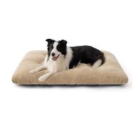 Bedsure Cama para Jaula de Perro Lavable Extra Grande - Colchón Calmante XL para Perros con Base Antideslizante, Cojín Almohada para Mascotas para XLarge, Camello, 104 x 69 x 8 cm
