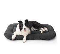 Bedsure Cama para Perros Grande, 104x69cm Colchón Perro Lavable, Cama Perro con Base Antideslizante, Comoda e Calda per Interni, Gris