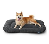 Bedsure Cama para Perros Grande, 89x56cm Colchón Perro Lavable, Cama Perro con Base Antideslizante, Comoda e Calda per Interni, Gris