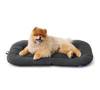 Bedsure Cama para Perros Mediano, 59x43cm Colchón Perro Lavable, Cama Perro con Base Antideslizante, Comoda e Calda per Interni, Gris