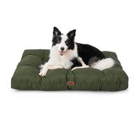 Bedsure Cama Perro Impermeable Grande - 91x68x10 cm Colchón Perro Lavable, Cojín Perro Antipelo y Suave, Verde Oscuro, L