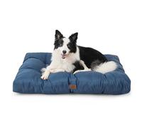 Bedsure Cama Perro Impermeable Grande - 91x68x10 cm Colchón Perro Lavable para Verano, Cojín Perro Antipelo y Suave, Azul, L
