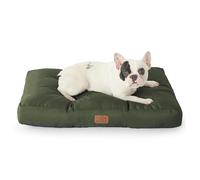 BEDSURE Cojín para Perros pequeños Lavable - 76 x 50 cm colchón Impermeable M para Perros pequeños y medianos al Aire Libre Acolchado Alfombrilla Verde a 10 cm de Altura