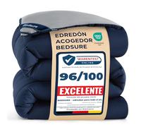 Bedsure Edredon Cama 105 Entretiempo - Relleno Nordico 200x200 cm de 300 gr/m² para Cama 105x190, Edredones Otoño y Primavera, Fibra Suave y Azul