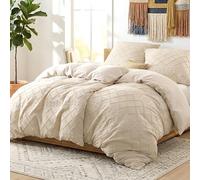 BEDSURE Juego de ropa de cama Boho de 135 x 200 cm, 4 piezas, funda nórdica con 2 fundas de almohada de 80 x 80 cm, certificado Öko-Tex con cremallera