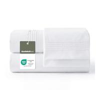 Bedsure Juego de Sabanas 135x190 - 4 Piezas Microfibra de Poliéster Transpirable y de Secado Rápido - OEKO TEX - Sábana Bajera, Sábana Plana y 2 Fundas de Almohada 50x75, Para Cama 135, Blanco