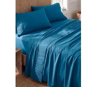 Bedsure Juego de sábanas Queen Color Verde Azulado, 1800 Hojas Suaves para Cama Queen Size, sábanas de 4 Piezas y Fundas de Almohada