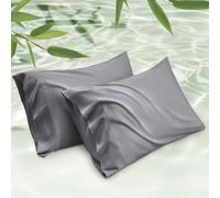 Bedsure King Size Cajas de almohadas de 2 rayones derivados de la funda de almohada de enfriamiento de bamb para durmientes calientes cubierta d