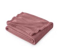 Bedsure Manta de Peluche Manta de Lana - Manta de Estar Caliente Suave, sofá Manta XL, Manta para Sofá, Vivir y Mantas de Peluche 130x150cm, Rosa