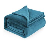 Bedsure Manta de Peluche Manta de Lana - Manta de Estar Caliente Suave, sofá Manta XXL, Grande Manta para Sofá, Vivir y Mantas de Peluche 220x240cm, Turquesa