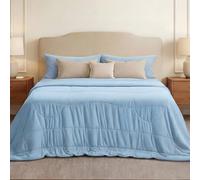 Bedsure Manta Fria Verano 155x220 - Manta Refrescante para Personas Q-MAX> 0,5，Cooling Blanket Edredones de Verano Manta de Enfriamiento, Azul