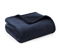 Bedsure Manta para Sofá Plaid - Suave y Calida, Franela Premium Extra Grande para Salon y Cama, Invierno y Verano, Tejido Agradable y Transpirable, XL 150x200 cm, Azul Marino