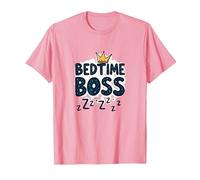 Bedtime Boss: Freak in The Sheets Funny Sleepy Crown Camiseta, Hombre, Rosado, S