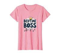 Bedtime Boss: Freak in The Sheets Funny Sleepy Crown Camiseta, Mujer, Rosado, S