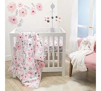 Bedtime Originals - Juego de cama de 3 piezas, diseño floral, color rosa