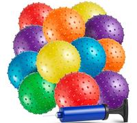 Bedwina Mini Knobby Balls: Pelotas sensoriales de 12,7 cm a Granel y Pelotas de Masaje con púas para aliviar el estrés con Bomba, Divertidas Pelotas rebotadoras para Fiestas