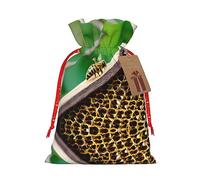 Bee 1 bolsa de Navidad con cordón de 4.7 x 6.9 pulgadas, bolsa robusta para regalos y artículos esenciales de uso diario