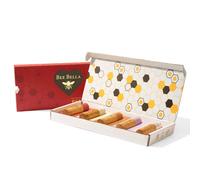 Bee Bella Lip Balm Holiday Gift Box Cherry Lavender Vanilla Vanilla Bean Pumpkin Spice Candy Cane 5 Pack Hydrating Mois