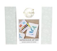 Bee & Bumble Caja de pintura de acuarela para arte y manualidades, incluye varios suministros de pintura para el artista en ciernes, perfecta para adultos, niños y artistas en movimiento