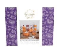 Bee & Bumble Kit de manualidades de cerámica de calabaza de Halloween, decoración única de otoño, ideal para adultos y niños mayores, accesorios de manualidades para decoración del hogar de Halloween,