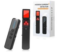 BEE&FLOWER Detector de Cámaras y Micrófonos Ocultos - RF Inalámbrico, Rastreador GPS, Escáner de Señal y Sensor Magnético Fuerte para Casa Oficina Hotel (Negro)