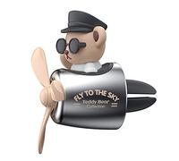 BEE&FLOWER Difusor de aire de dibujos animados oso piloto coche difusor difusor difusor aire clip en coche ambientador creativo coche difusor difusor decoración