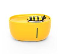 BEE&FLOWER Fuente para gatos, 2 litros, cuenco de agua para mascotas, fuente con bomba de aspecto de abeja, dispensador automático con LED e indicador para gatos y perros