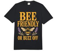 Bee Friendly Or Buzz Off Save The Bees Beekeeper Flower Comfort Colors Adult Heavyweight T-Shirt