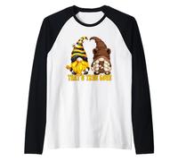 Bee GNOME True Love Graphic For Mom Funny Honey and Bear Camiseta Manga Raglan