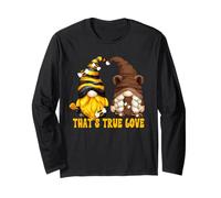 Bee GNOME True Love Graphic For Mom Funny Honey and Bear Manga Larga