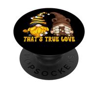 Bee GNOME True Love Graphic For Mom Funny Honey and Bear PopSockets PopGrip Adhesivo