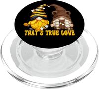 Bee GNOME True Love Graphic For Mom Funny Honey and Bear PopSockets PopGrip para MagSafe
