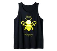 Bee Happy Cute Smiling Positive Kindness Saying Camiseta sin Mangas